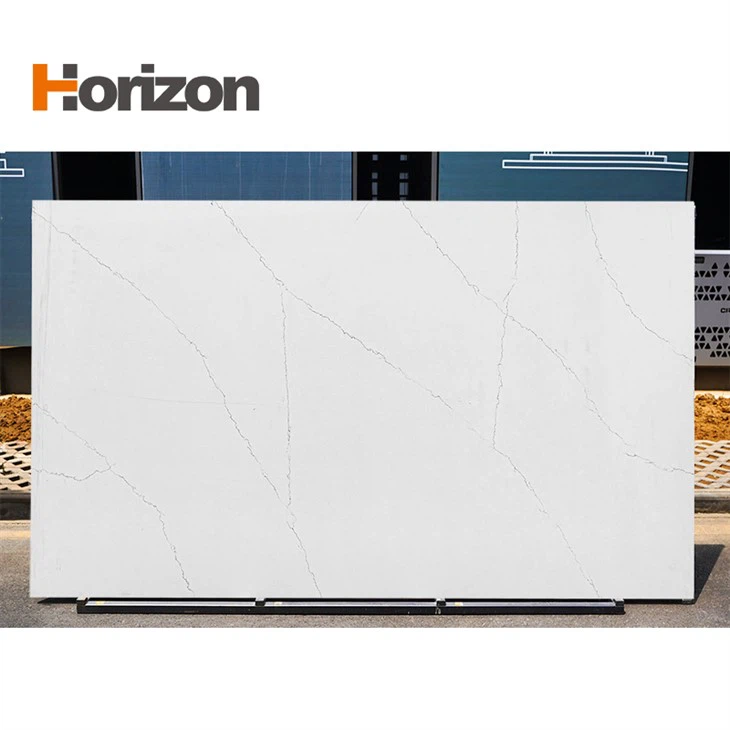 Quartz Table Top Slabs White Bathroom Countertop Island Kitchen Countertop